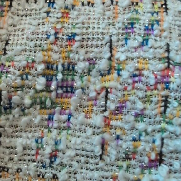 Dazy Sleeveless Textured Tweed Pastel Rainbow Halter Vest Women's XL NWT - Picture 4 of 11